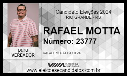 Candidato RAFAEL MOTTA 2024 - RIO GRANDE - Eleições