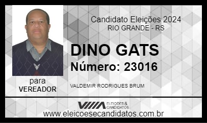 Candidato DINO GATS 2024 - RIO GRANDE - Eleições