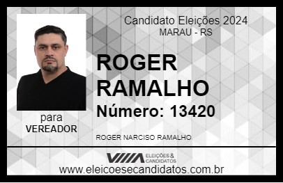 Candidato ROGER RAMALHO 2024 - MARAU - Eleições