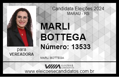 Candidato MARLI BOTTEGA 2024 - MARAU - Eleições