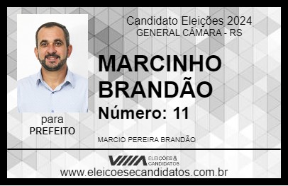 Candidato MARCINHO BRANDÃO 2024 - GENERAL CÂMARA - Eleições