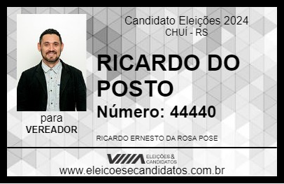 Candidato RICARDO DO POSTO 2024 - CHUÍ - Eleições