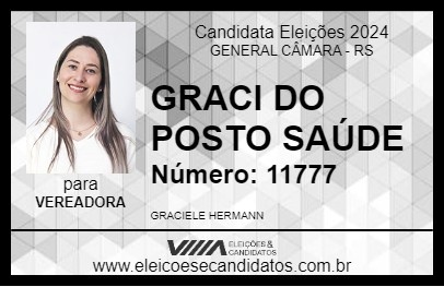 Candidato GRACI HERMANN 2024 - GENERAL CÂMARA - Eleições