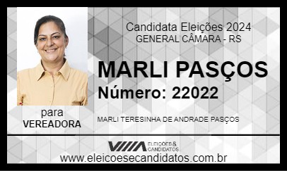 Candidato MARLI PASÇOS 2024 - GENERAL CÂMARA - Eleições