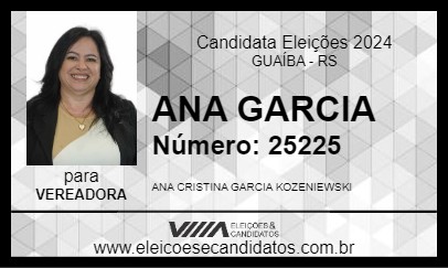 Candidato ANA GARCIA 2024 - GUAÍBA - Eleições