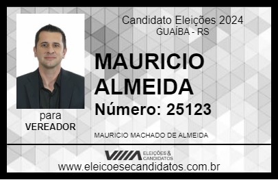 Candidato MAURICIO ALMEIDA 2024 - GUAÍBA - Eleições