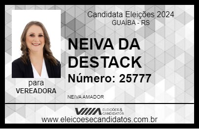 Candidato NEIVA DA DESTACK 2024 - GUAÍBA - Eleições