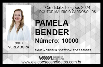 Candidato PAMELA BENDER 2024 - DOUTOR MAURÍCIO CARDOSO - Eleições