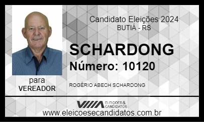 Candidato SCHARDONG 2024 - BUTIÁ - Eleições