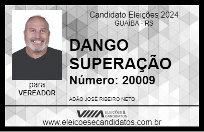 Candidato DANGO SUPERAÇÃO 2024 - GUAÍBA - Eleições