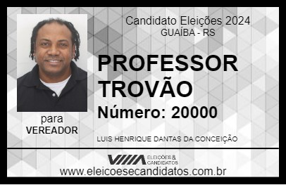 Candidato PROFESSOR TROVÃO 2024 - GUAÍBA - Eleições