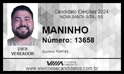 Candidato MANINHO 2024 - NOVA SANTA RITA - Eleições