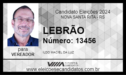 Candidato LEBRÃO 2024 - NOVA SANTA RITA - Eleições