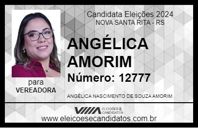 Candidato ANGÉLICA AMORIM 2024 - NOVA SANTA RITA - Eleições