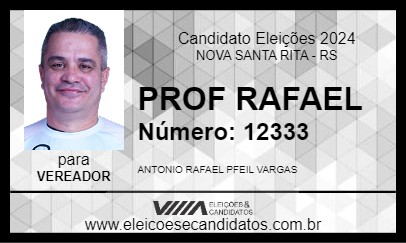 Candidato PROF RAFAEL 2024 - NOVA SANTA RITA - Eleições