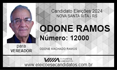 Candidato ODONE RAMOS 2024 - NOVA SANTA RITA - Eleições