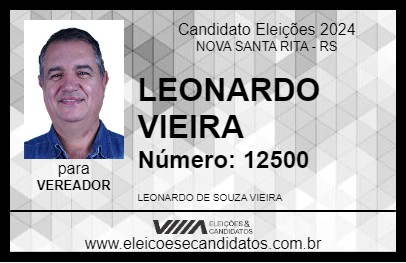 Candidato LEONARDO VIEIRA 2024 - NOVA SANTA RITA - Eleições