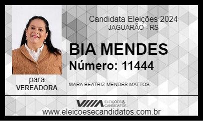 Candidato BIA MENDES 2024 - JAGUARÃO - Eleições