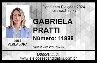 Candidato GABRIELA PRATTI 2024 - JAGUARÃO - Eleições