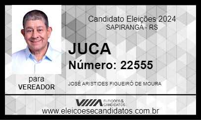 Candidato JUCA 2024 - SAPIRANGA - Eleições