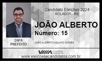 Candidato JOÃO ALBERTO 2024 - ROLADOR - Eleições