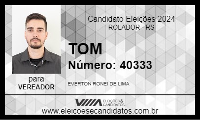 Candidato TOM 2024 - ROLADOR - Eleições