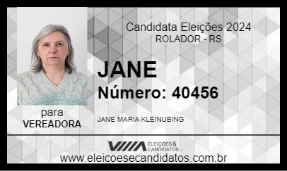 Candidato JANE 2024 - ROLADOR - Eleições