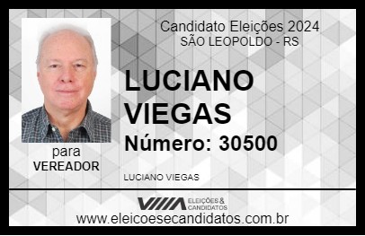 Candidato LUCIANO VIEGAS 2024 - SÃO LEOPOLDO - Eleições