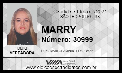 Candidato MARRY 2024 - SÃO LEOPOLDO - Eleições