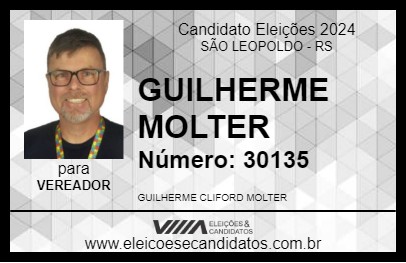 Candidato GUILHERME MOLTER 2024 - SÃO LEOPOLDO - Eleições