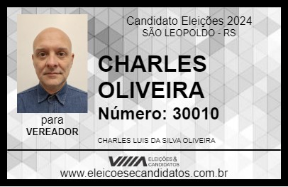 Candidato CHARLES OLIVEIRA 2024 - SÃO LEOPOLDO - Eleições