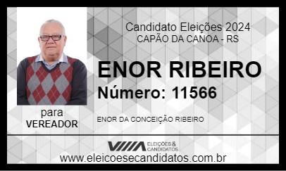 Candidato ENOR RIBEIRO 2024 - CAPÃO DA CANOA - Eleições