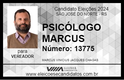 Candidato PSICÓLOGO MARCUS 2024 - SÃO JOSÉ DO NORTE - Eleições