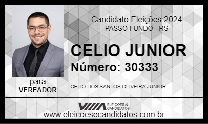 Candidato CELIO JUNIOR 2024 - PASSO FUNDO - Eleições