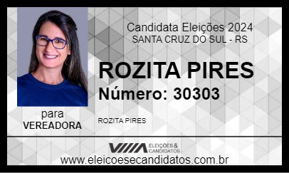 Candidato ROZITA PIRES 2024 - SANTA CRUZ DO SUL - Eleições