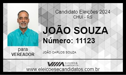 Candidato JOÃO SOUZA 2024 - CHUÍ - Eleições