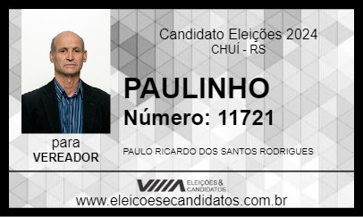 Candidato PAULINHO 2024 - CHUÍ - Eleições