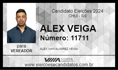 Candidato ALEX VEIGA 2024 - CHUÍ - Eleições