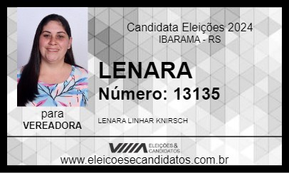 Candidato LENARA 2024 - IBARAMA - Eleições