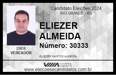 Candidato ELIEZER ALMEIDA 2024 - RIO GRANDE - Eleições