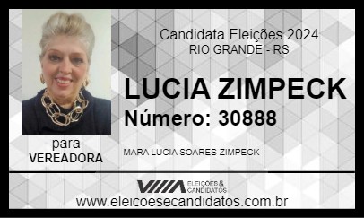 Candidato LUCIA ZIMPECK 2024 - RIO GRANDE - Eleições