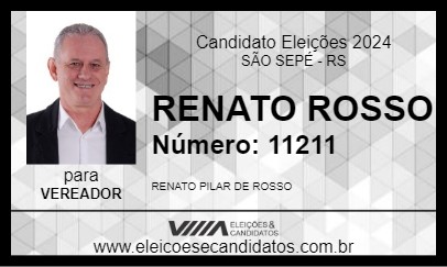 Candidato RENATO ROSSO 2024 - SÃO SEPÉ - Eleições