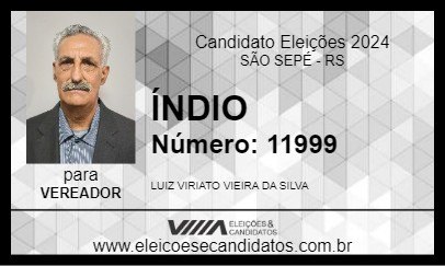 Candidato ÍNDIO 2024 - SÃO SEPÉ - Eleições