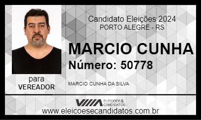 Candidato MARCIO CUNHA 2024 - PORTO ALEGRE - Eleições