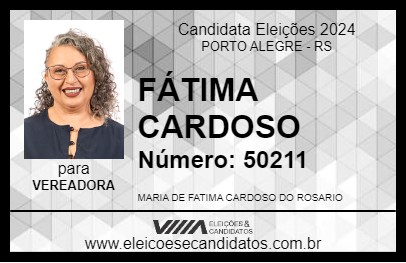 Candidato FÁTIMA CARDOSO 2024 - PORTO ALEGRE - Eleições