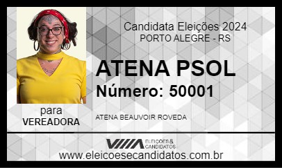 Candidato ATENA PSOL 2024 - PORTO ALEGRE - Eleições