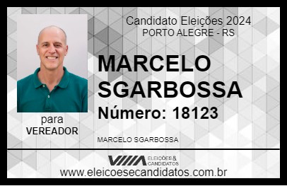 Candidato MARCELO SGARBOSSA 2024 - PORTO ALEGRE - Eleições