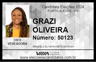 Candidato GRAZI OLIVEIRA 2024 - PORTO ALEGRE - Eleições