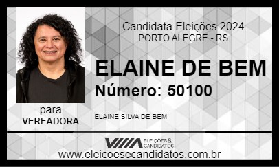 Candidato ELAINE DE BEM 2024 - PORTO ALEGRE - Eleições