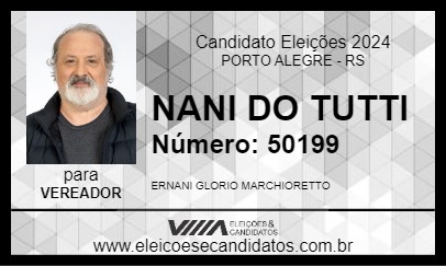 Candidato NANI DO TUTTI 2024 - PORTO ALEGRE - Eleições